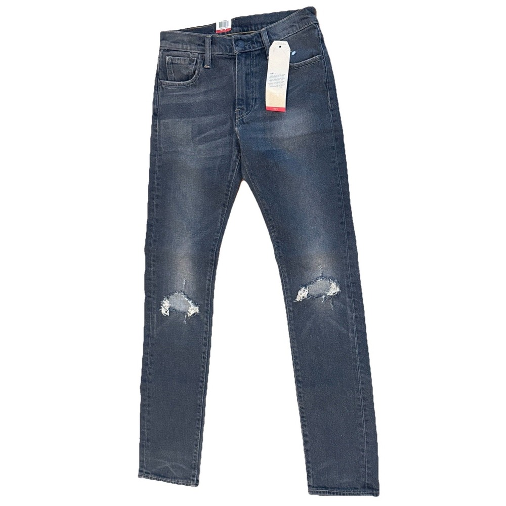 Levis 505 Jeans Mens 36x32 Blue Denim Faded Cotton Slim Fit American Adult